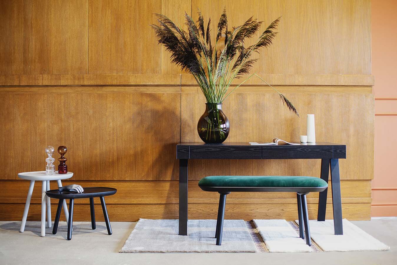 Naïve Bench in Ash Upholstered