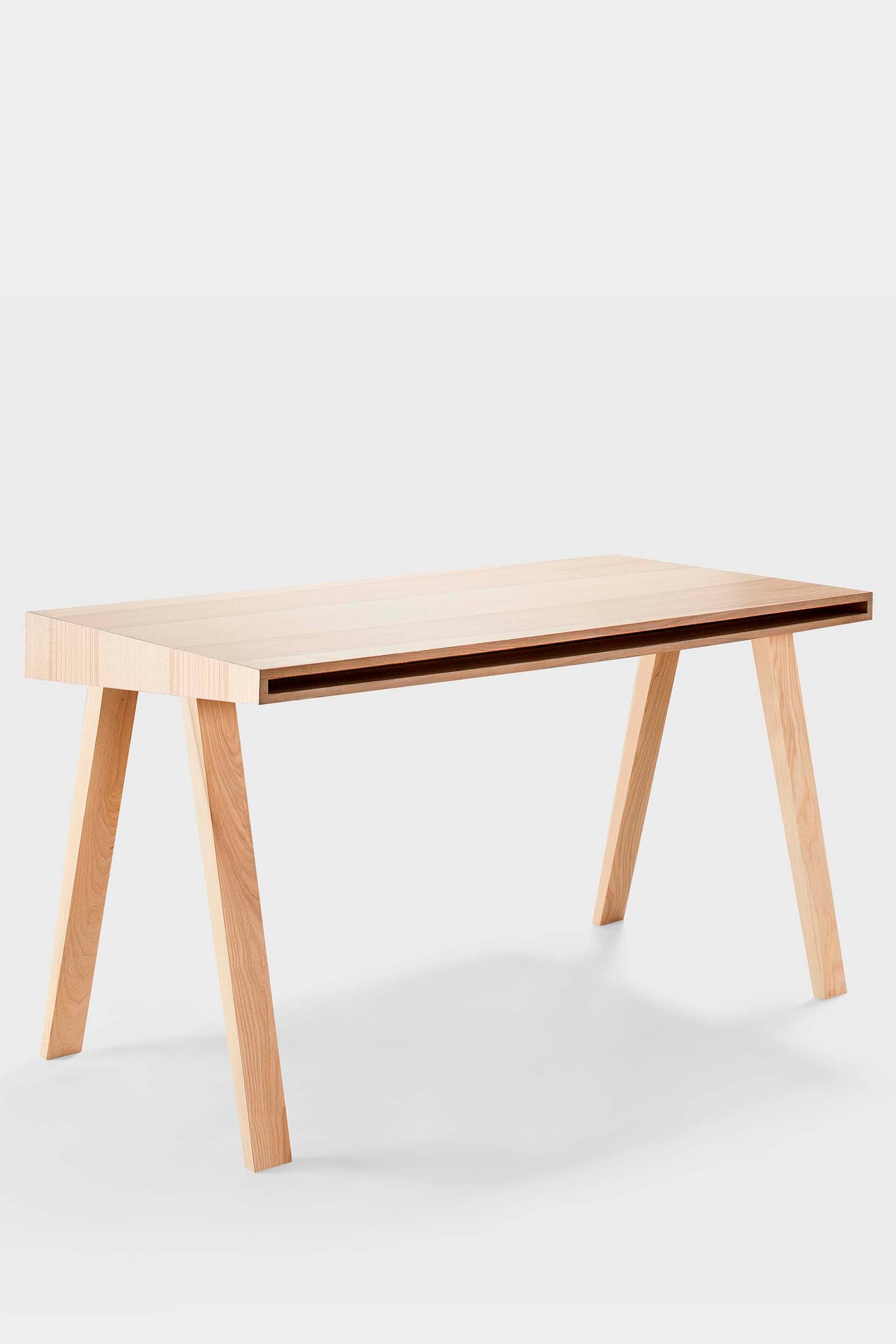 4.9 Desk in Ash 2 Drawers