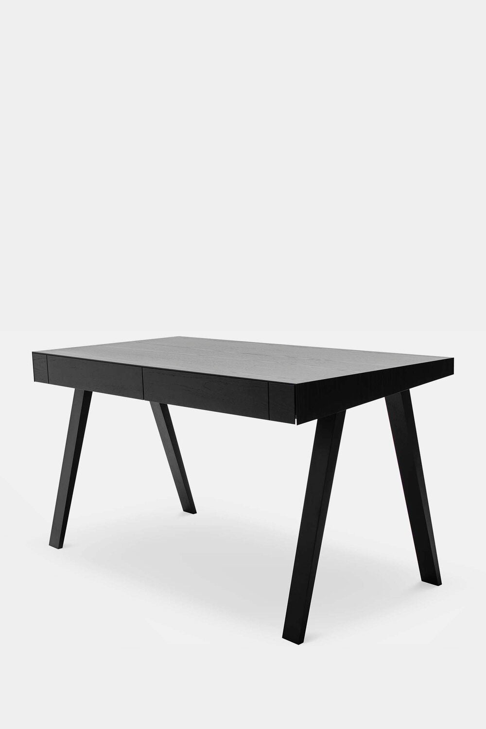 4.9 Desk in Ash 2 Drawers