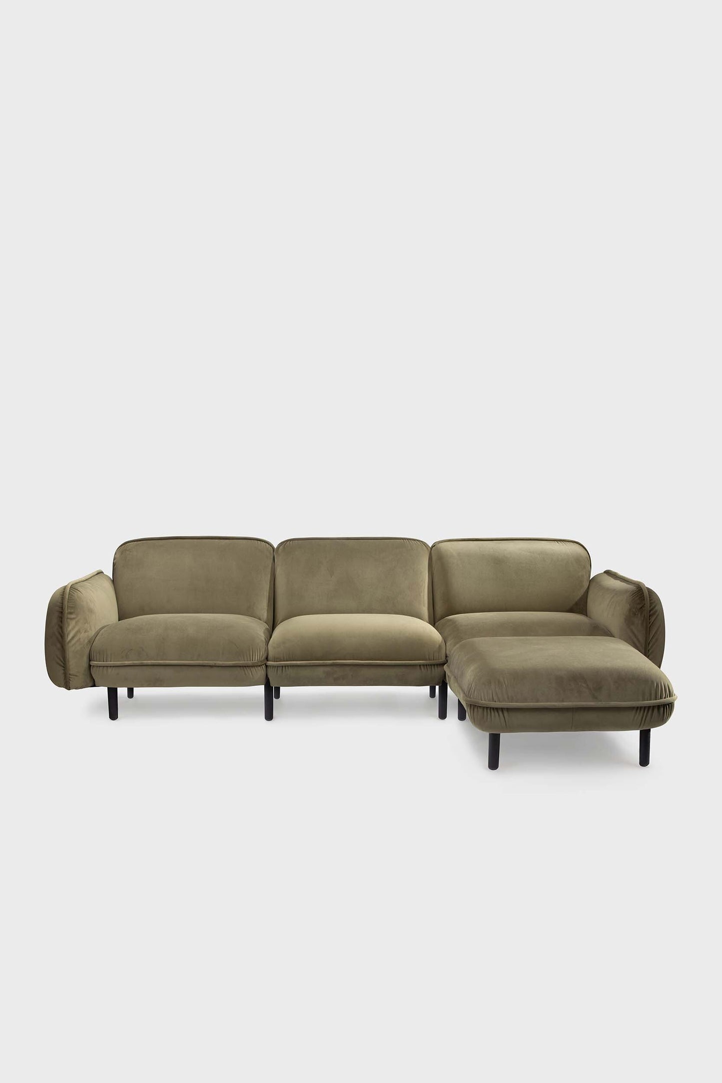 Bean Pouf in Velour