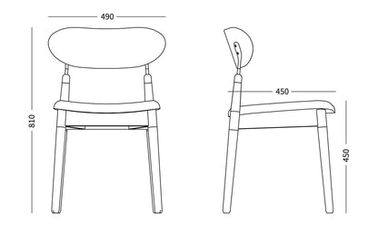 7.1  Dining Chair in Oak