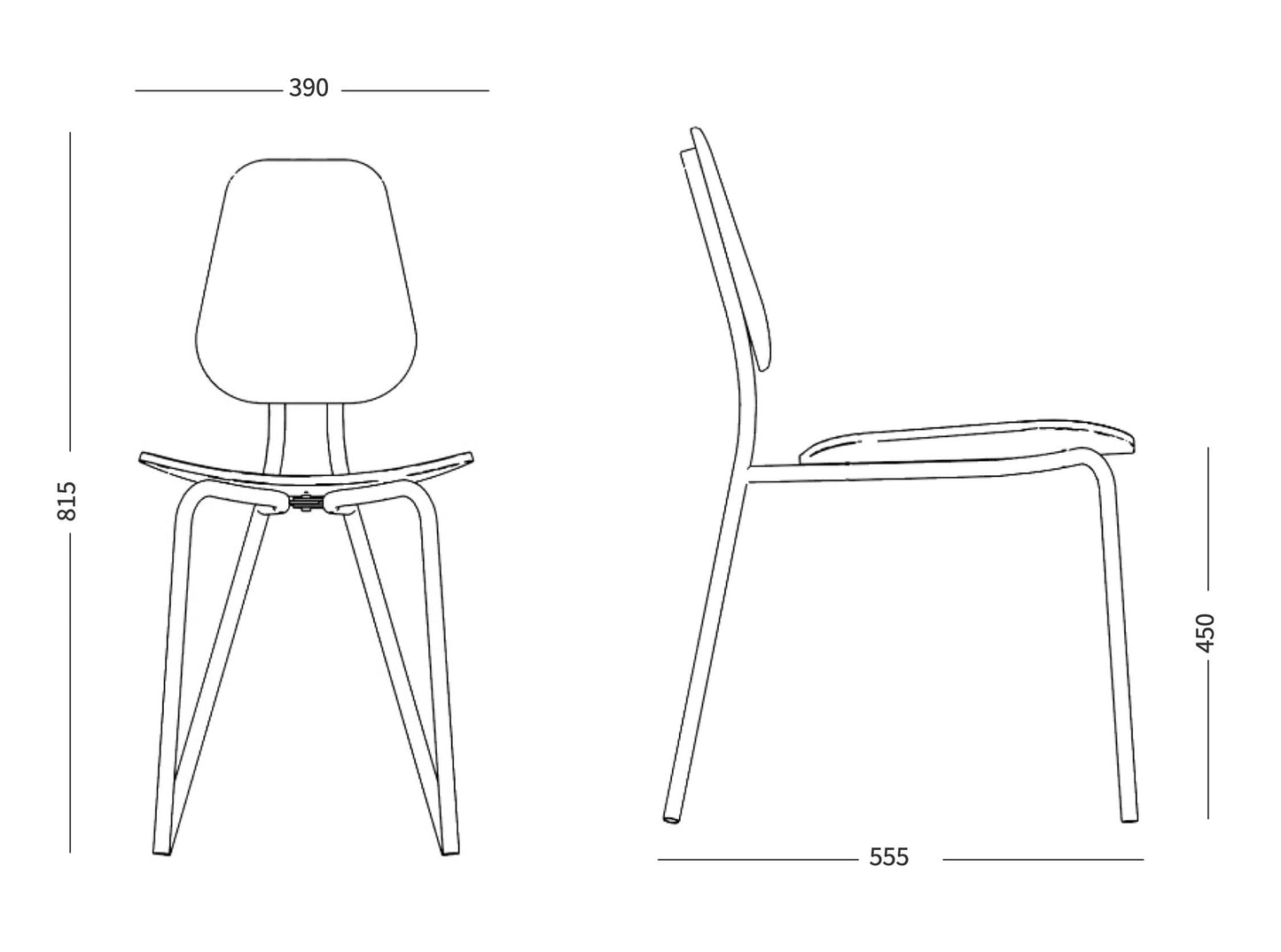 Hoya Chair Metal Frame