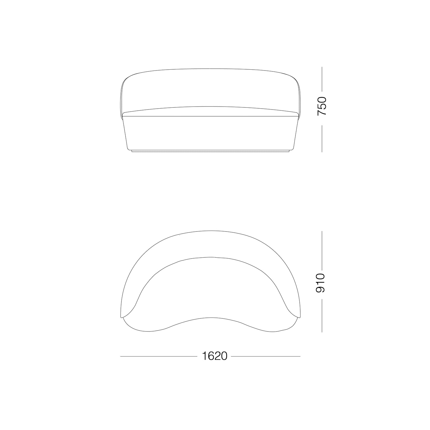 Naïve Sofa 2 Seater