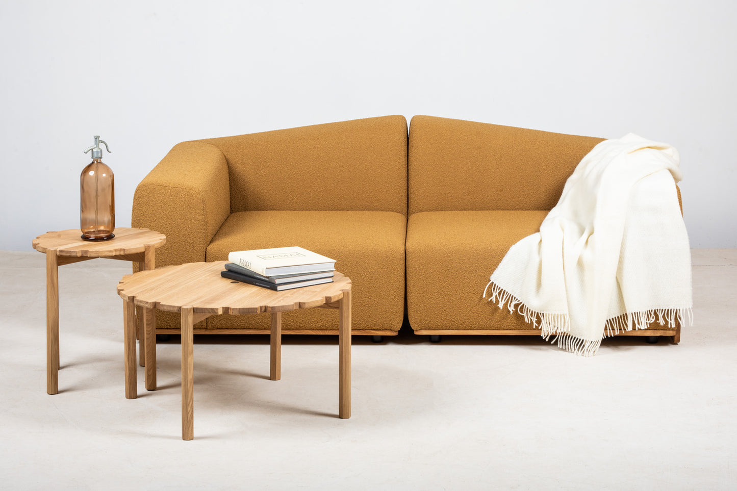 Pinion Side Table D80cm in Oak