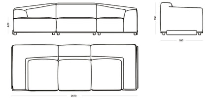 Saler Sofa 3 Seater