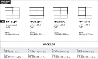 Wall Shelving System Foldin